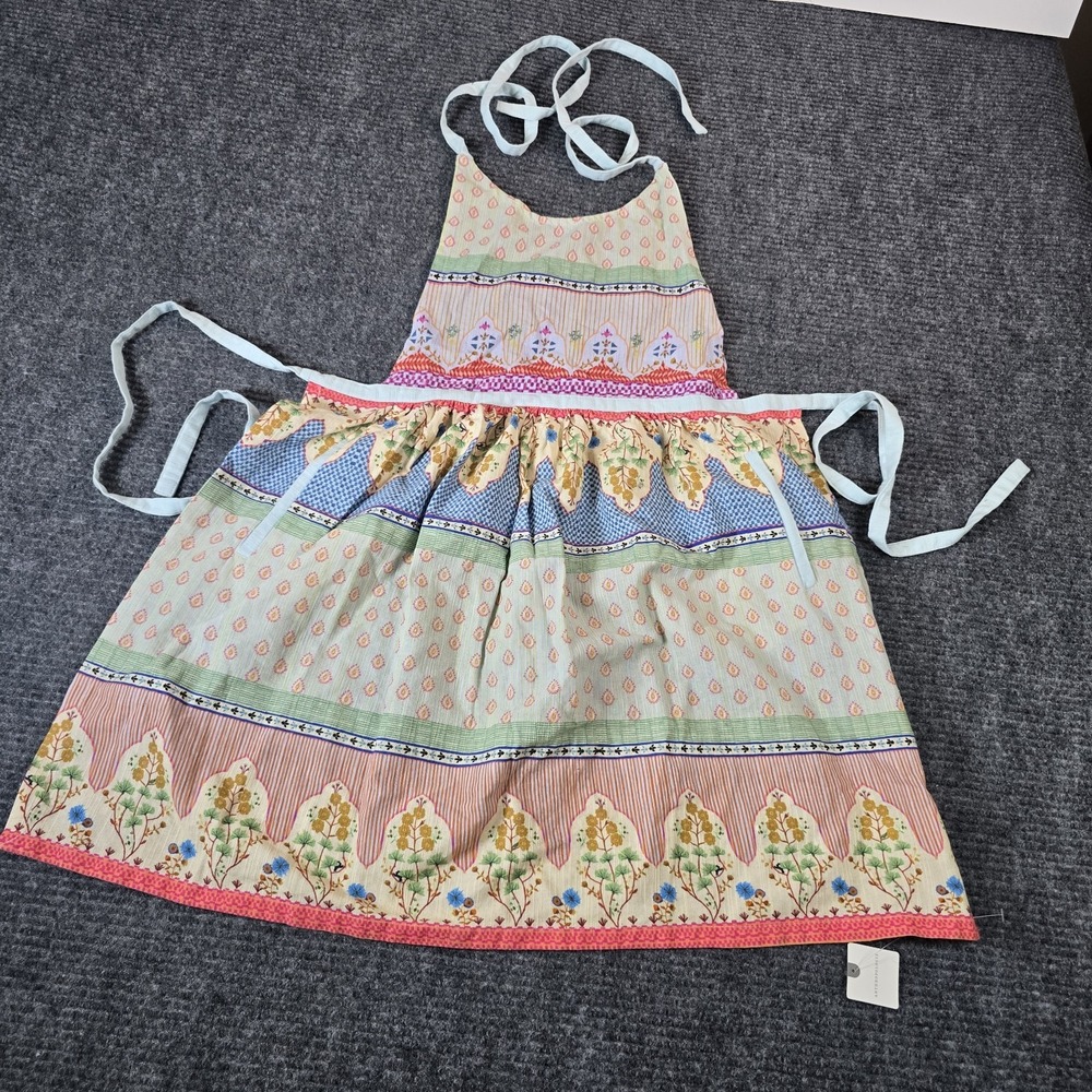 Anthropologie Renata Apron NWT Floral Patchwork Cotton Boho Cottagecore Adult